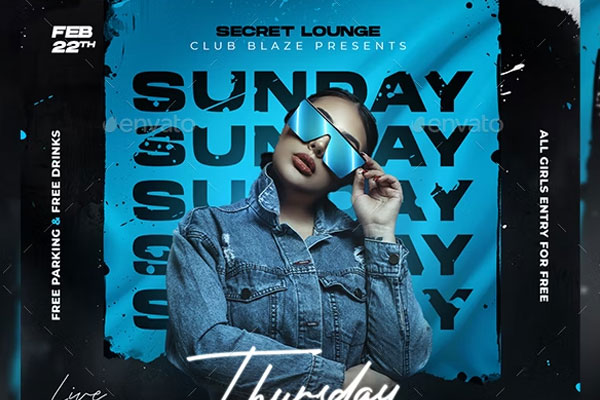 Free Night Club Flyer Templates – Free PSD, Ai, Word, Doc, InDesign Formats Download